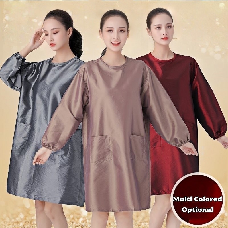 W Spa & Wellness - เสื้อคลุมกันน้ำ ระบายอากาศได้ดี ไม่ติดเส้นผม สำหรับทำสปาผม ผ้ากันเปื้อนตัดผม อุปกรณ์เฉพาะสำหรับร้านตัดผม