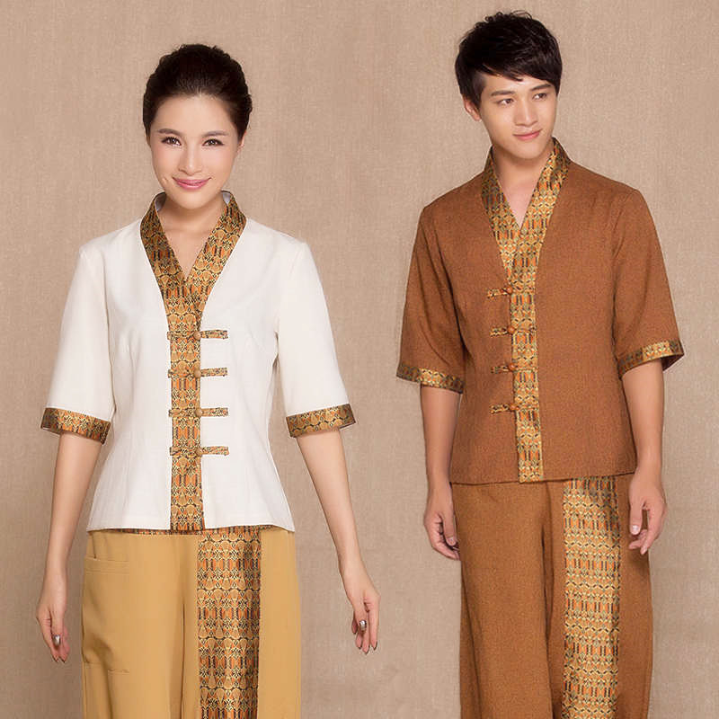 ชุดนวดสปาสไตล์ไทย เสื้อ+กางเกง - Spa Wellness Beauty บทวิจารณ์และราคา