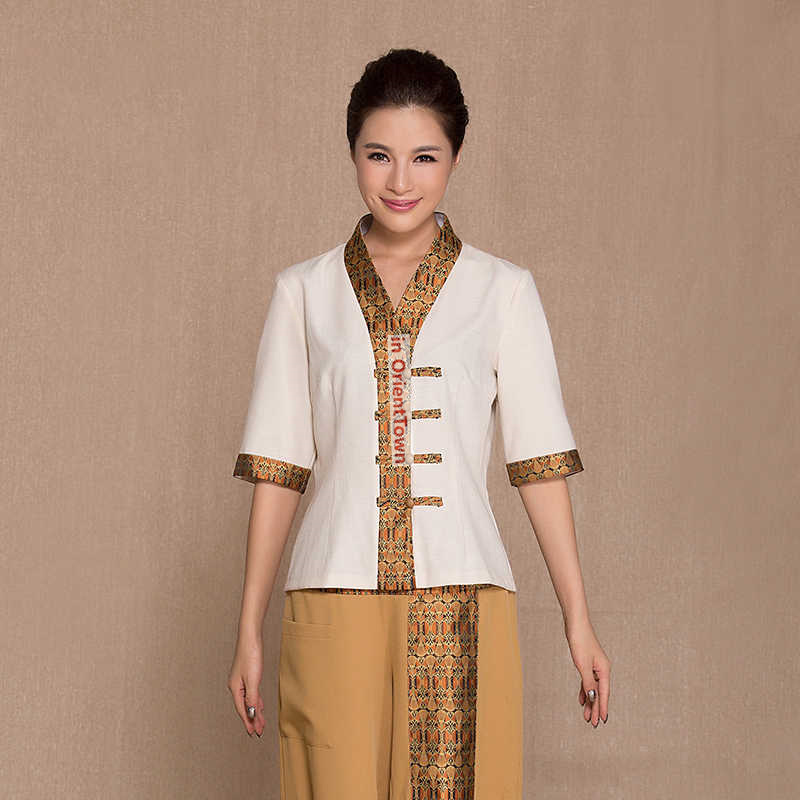 ชุดนวดสปาสไตล์ไทย เสื้อ+กางเกง - Spa Wellness Beauty บทวิจารณ์และราคา