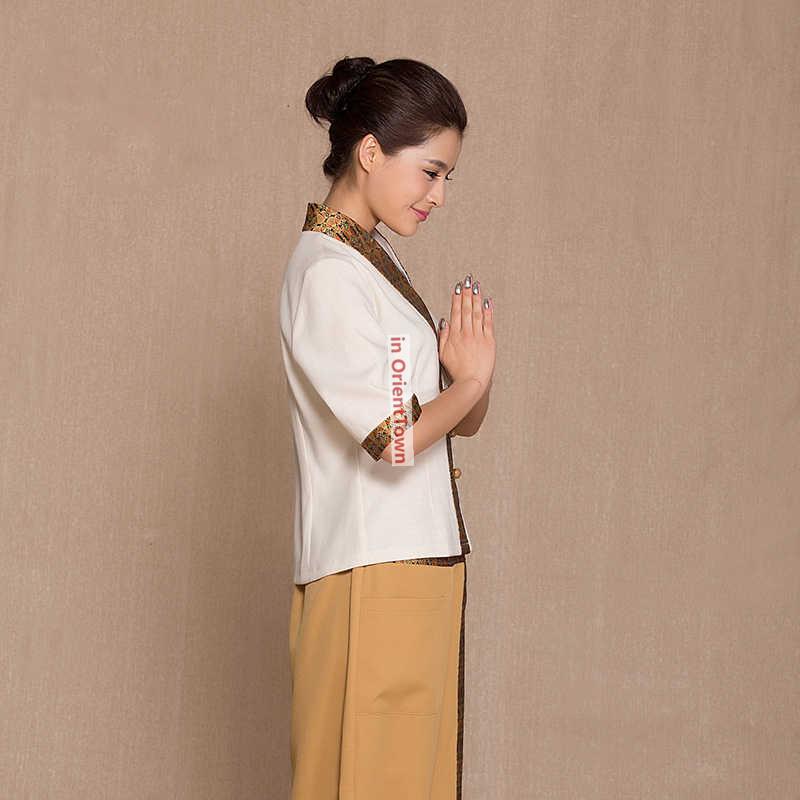 ชุดนวดสปาสไตล์ไทย เสื้อ+กางเกง - Spa Wellness Beauty บทวิจารณ์และราคา
