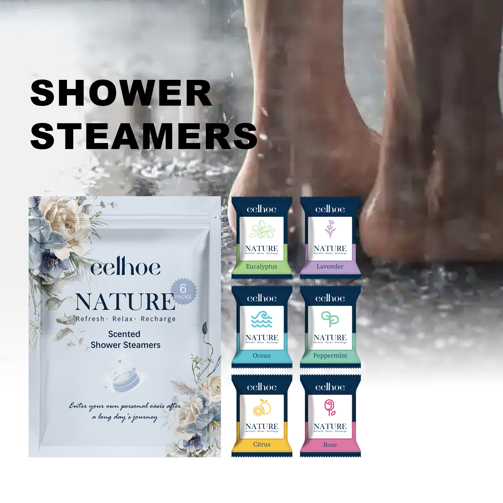 EELHOE เม็ดฟู่อาบน้ำ บำรุงผิว  - Shower Steamer Tablet บทวิจารณ์และราคา