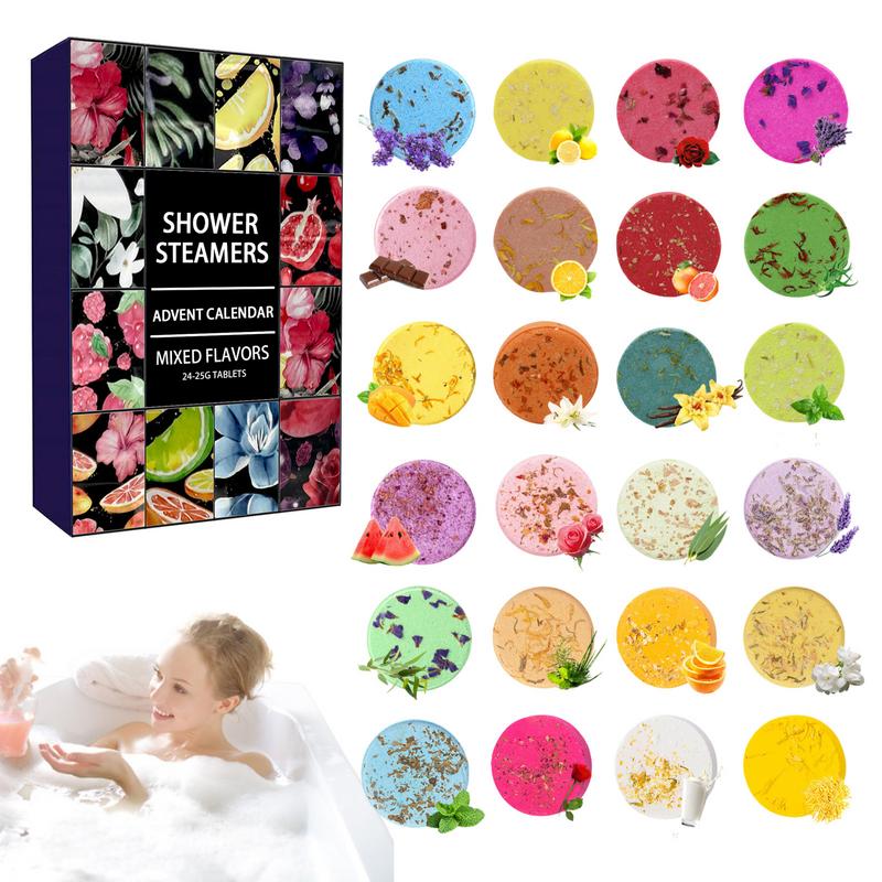24pcs Steamers อาบน้ํา Advent  - Shower Steamer Tablet บทวิจารณ์และราคา