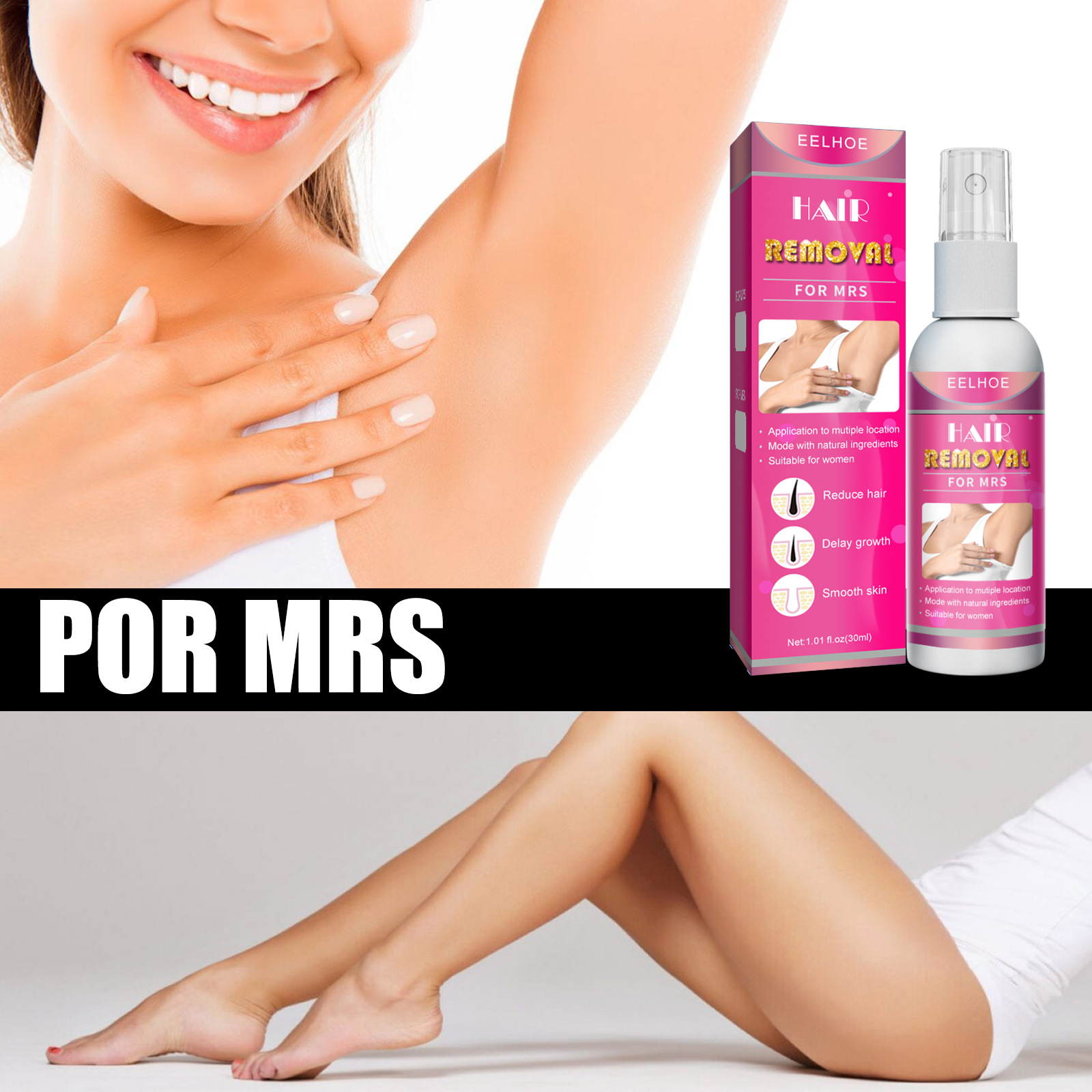 Eelhoe สเปรย์ฟองน้ำถอนขน30มล.  - Hair Removal Cream บทวิจารณ์และราคา