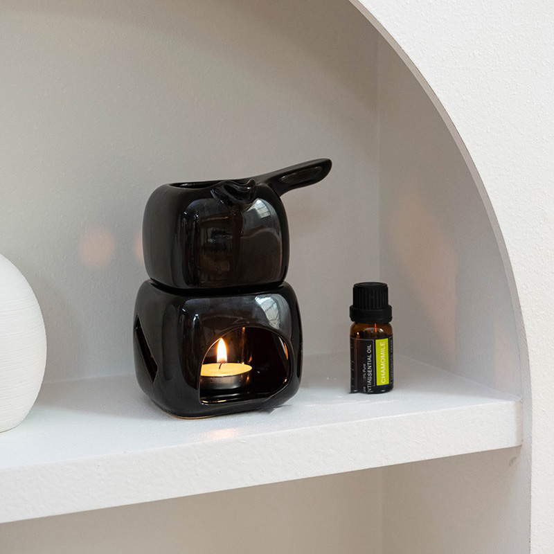 เตาเผาน้ำมันหอมระเหยเซรามิกขนา - Massage Candle Melting บทวิจารณ์และราคา