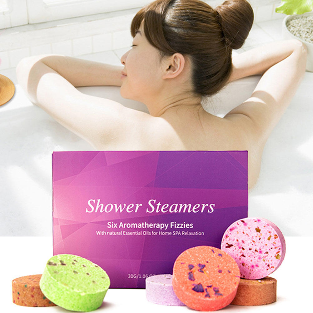 เม็ดอาบน้ำอโรม่า 6 ชิ้น น้ำมัน - Shower Steamer Tablet บทวิจารณ์และราคา
