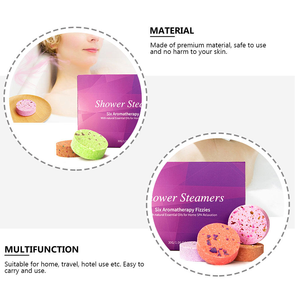 เม็ดอาบน้ำอโรม่า 6 ชิ้น น้ำมัน - Shower Steamer Tablet บทวิจารณ์และราคา